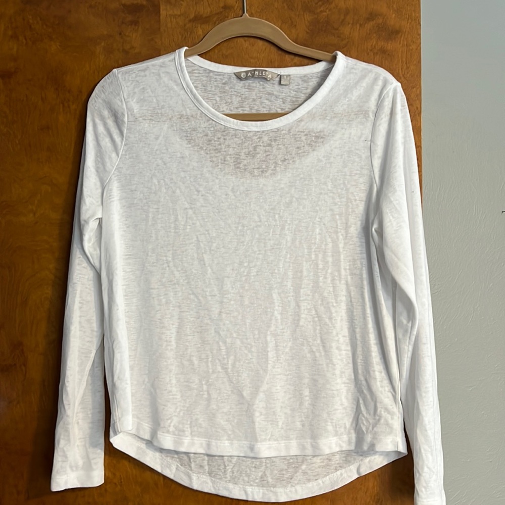 Athleta white long sleeve